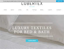 Tablet Screenshot of lubertex.com